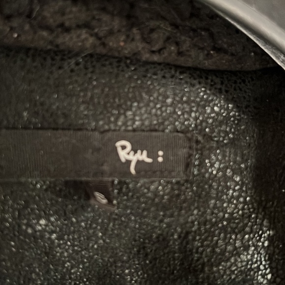 Suede looks chic ladies black jacket multi-fabric super cool soft light fleece! - Picture 9 of 9